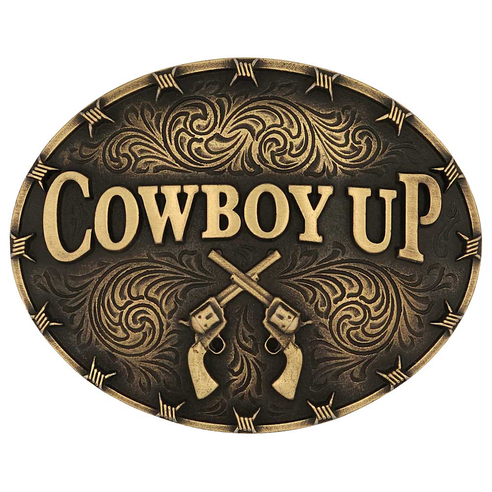 Montana Silversmiths Cowboy Up Attitude Buckle STYLE A1007C