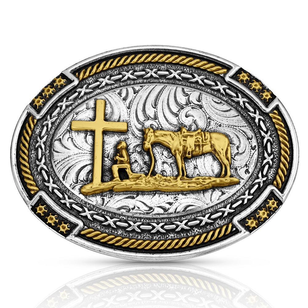 Montana Silversmiths Cowboy Credence Buckle STYLE A1074P