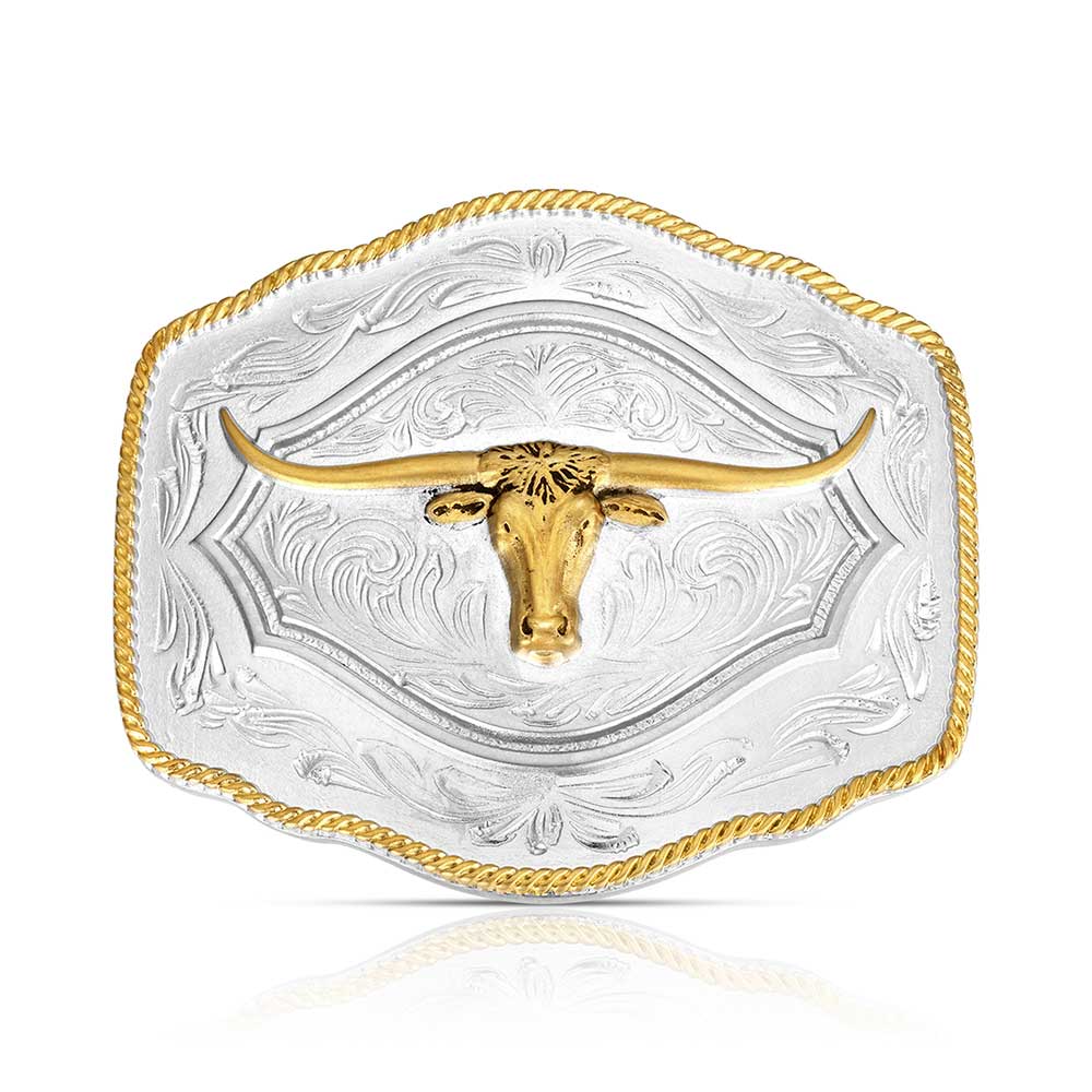 Montana Silversmiths Attitude Longhorn Buckle STYLE A1079P