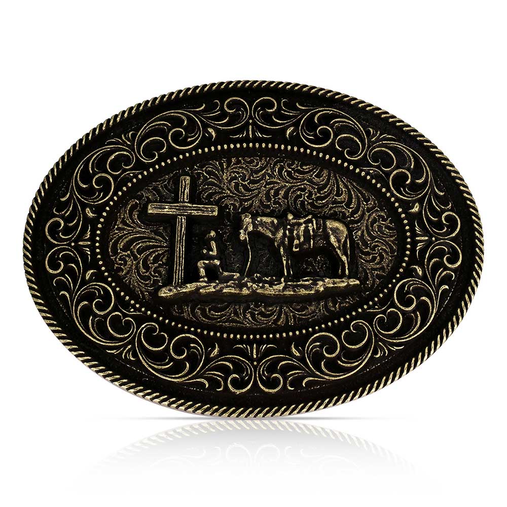 Montana Silversmiths Attitude Christian Cowboy Buckle STYLE A1080C