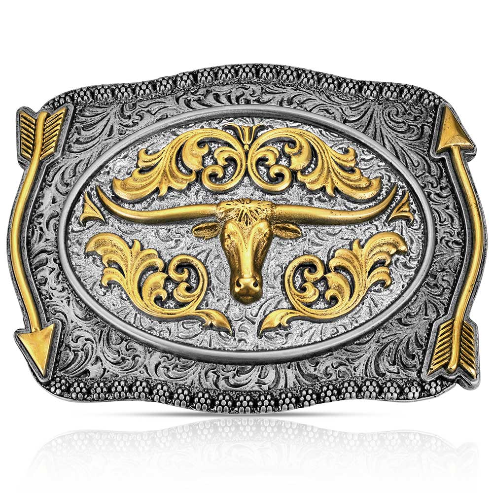 Montana Silversmiths Longhorn Buckle STYLE A1099P