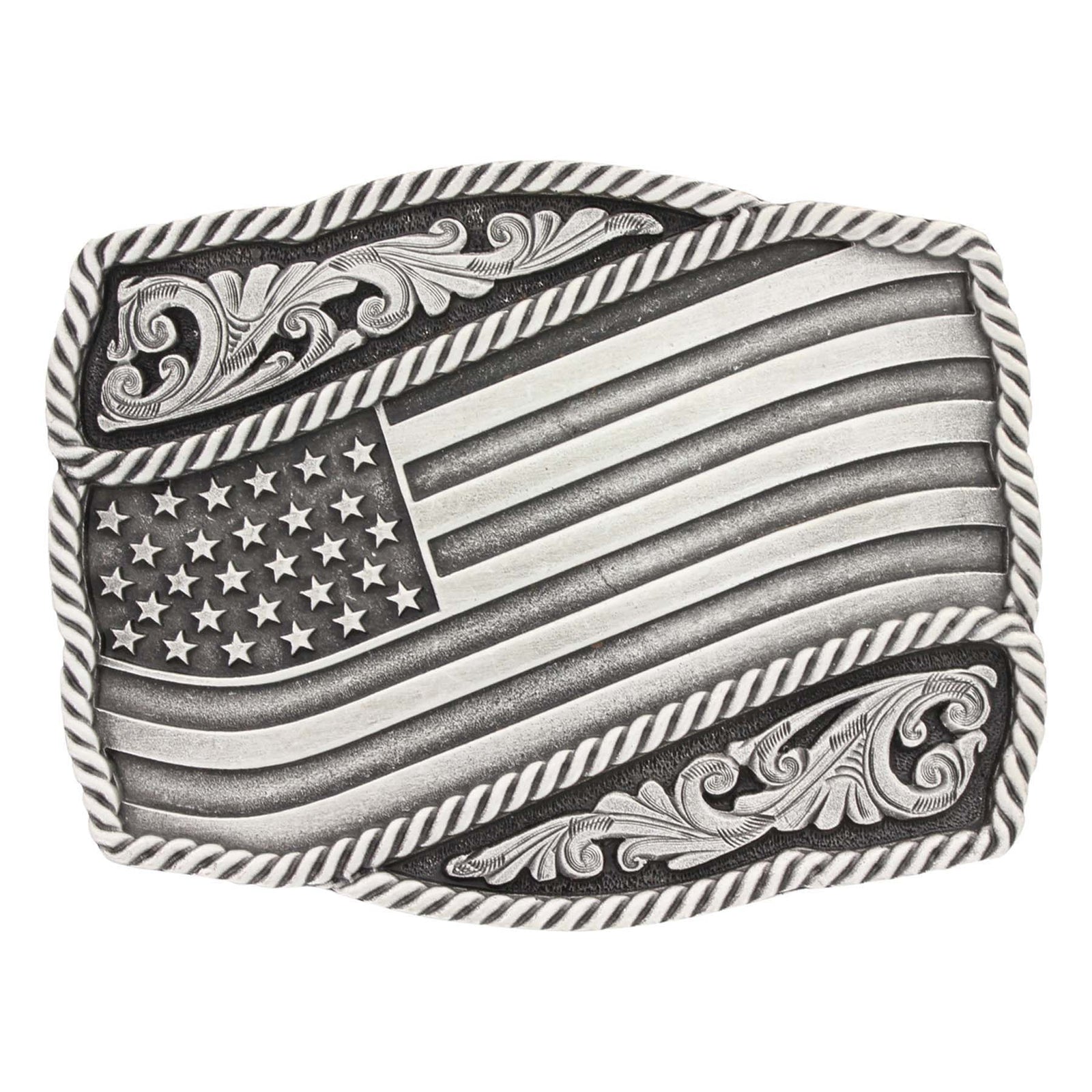 Montana Silversmiths Attitude American Flag Buckle STYLE A590S