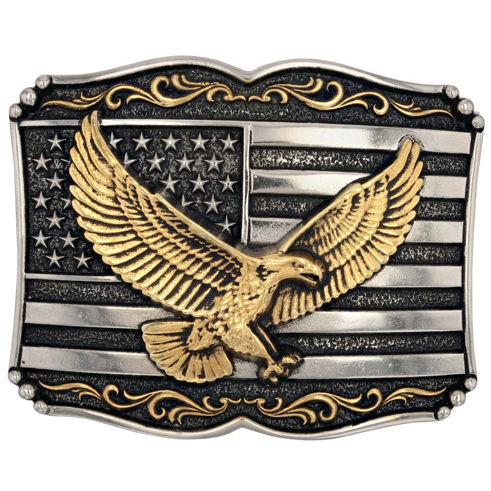 Montana Silversmiths Attitude Soaring Liberty Buckle STYLE A952