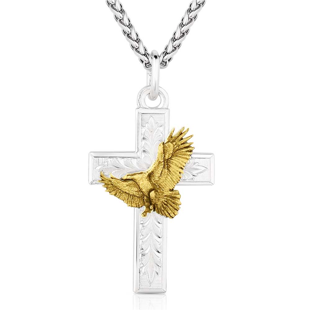 Montana Silversmiths Faith in Flight Cross Necklace STYLE AMNC6079