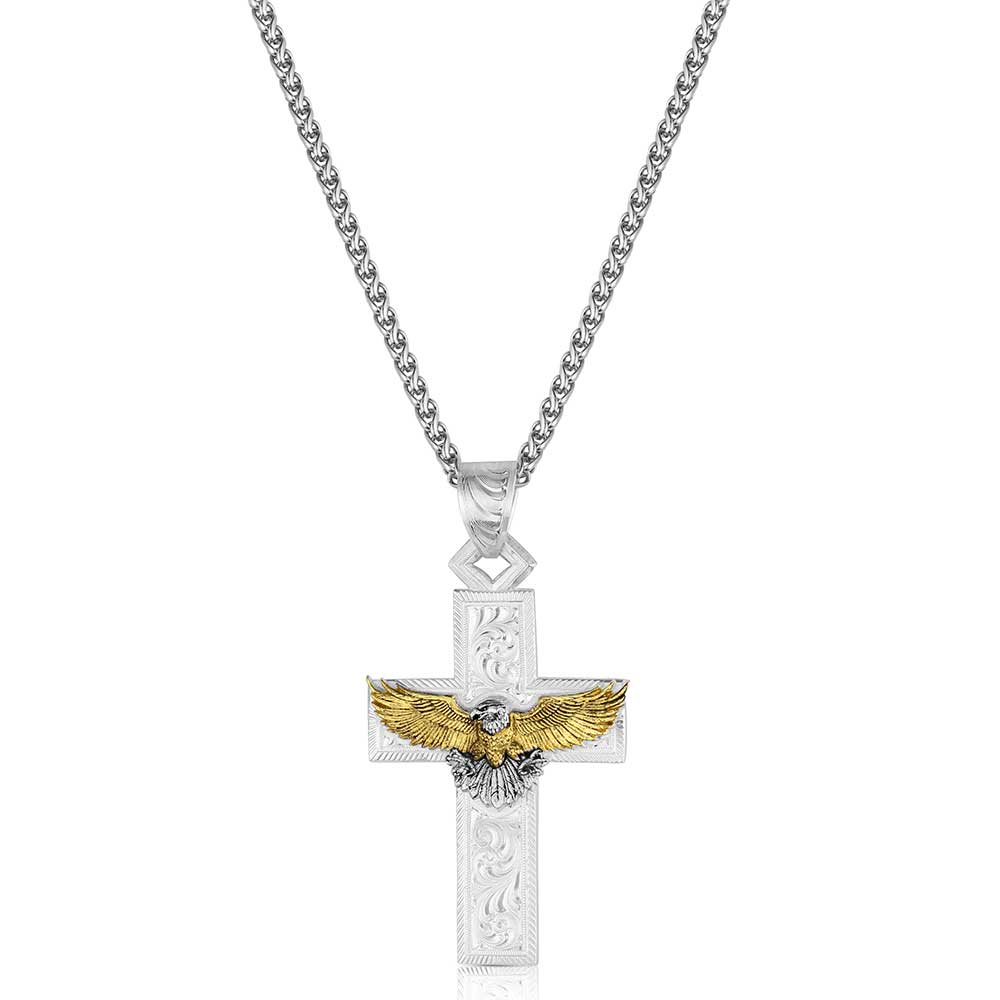 Montana Silversmiths American Eagle Cross Necklace STYLE AMNC6576