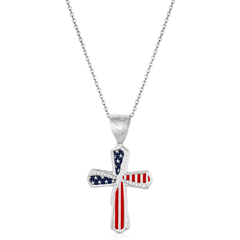 Montana Silversmiths Stars & Stripes Necklace STYLE AMNC6585