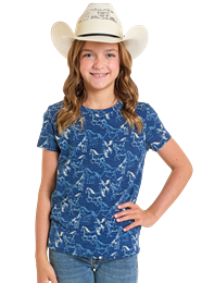 Panhandle Slim Girls Short Sleeve Top STYLE BG21T06306