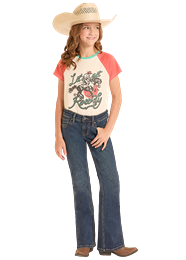 Rock & Roll Denim Girl's Boot Cut Jean STYLE BG4MD09075