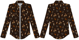 Rock & Roll Denim Girl's Long Sleeve Shirt STYLE BGN2S07143