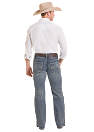 Rock & Roll Men's Relaxed Fit Straight Leg Boot Jean STYLE BM0SD07350