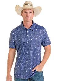Rock & Roll Men's Polo Shirt STYLE BM51T06632