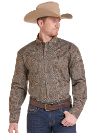 Rock & Roll Denim Men's Long Sleeve Shirt STYLE BMB2S09651
