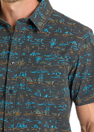 Rock & Roll Men's Short Sleeve Shirt STYLE BMB3S06434