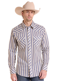 Rock & Roll Denim Men's Long Sleeve Shirt STYLE BMN2S10103