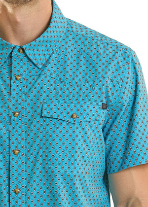 Rock & Roll Men's Short Sleeve Shirt STYLE BMN3S08795