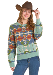 Rock & Roll Denim Women's Sweater STYLE BW32T07003