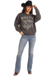 Rock & Roll Denim Women's Pullover STYLE BW91T05419