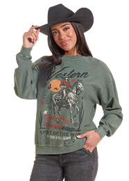 Rock & Roll Denim Women's Pullover Shirt STYLE BW91T10285