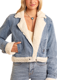 Rock & Women's Sherpa Jacket STYLE BW92D05346