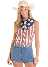 Rock & Roll Women's Sleeveless Blouse STYLE BWN0S08656