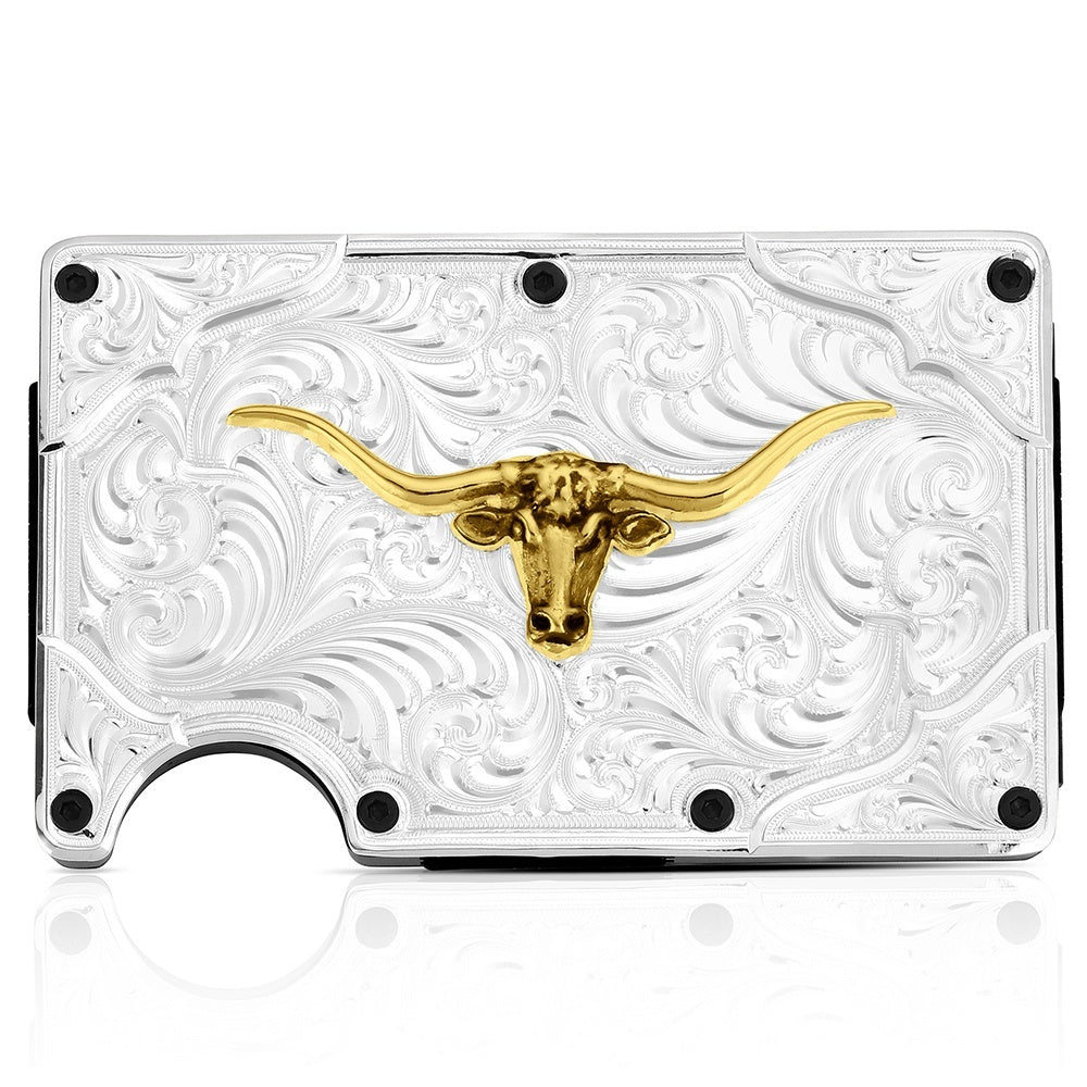 Montana Silversmiths Longhorn Card Case STYLE CRCARD6409-771