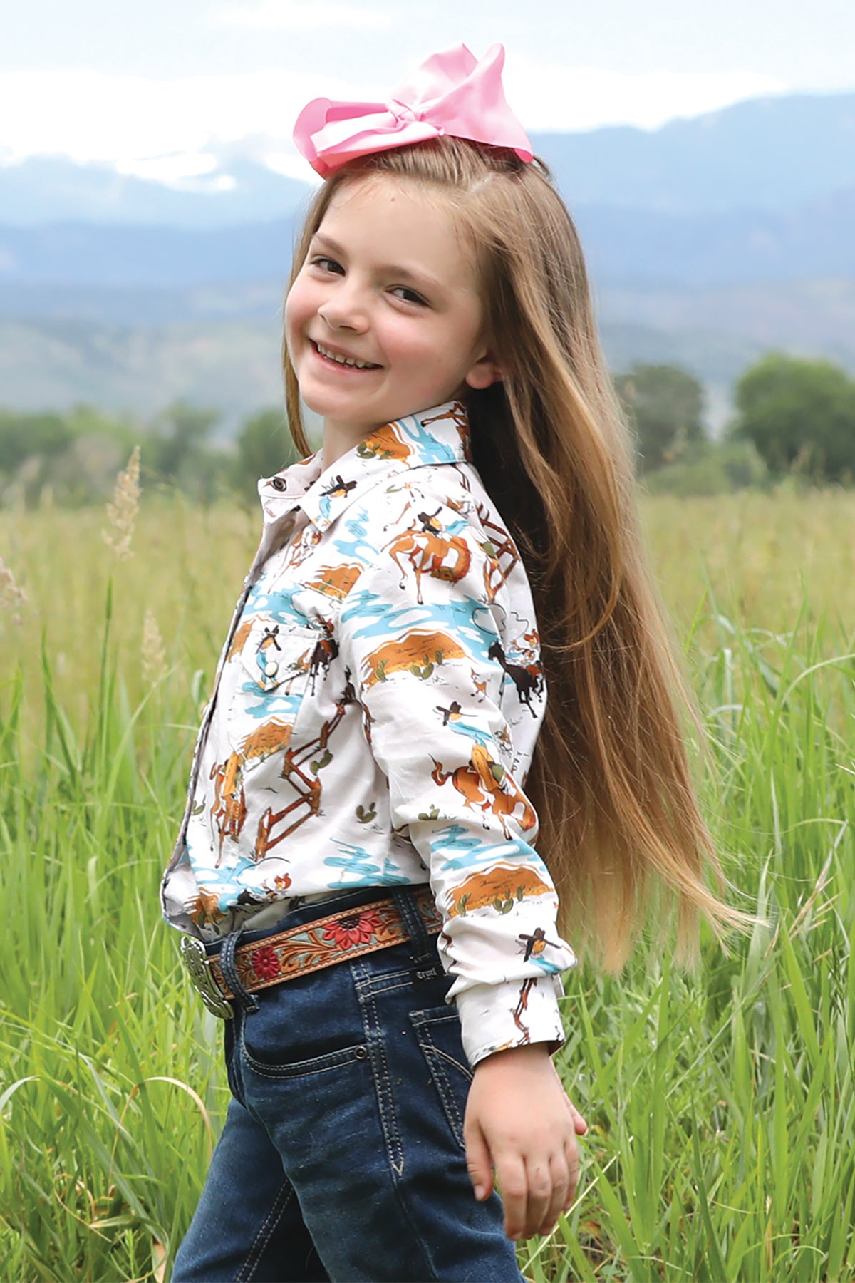 Cruel Denim Girl's Long Sleeve Blouse STYLE CTW3230049