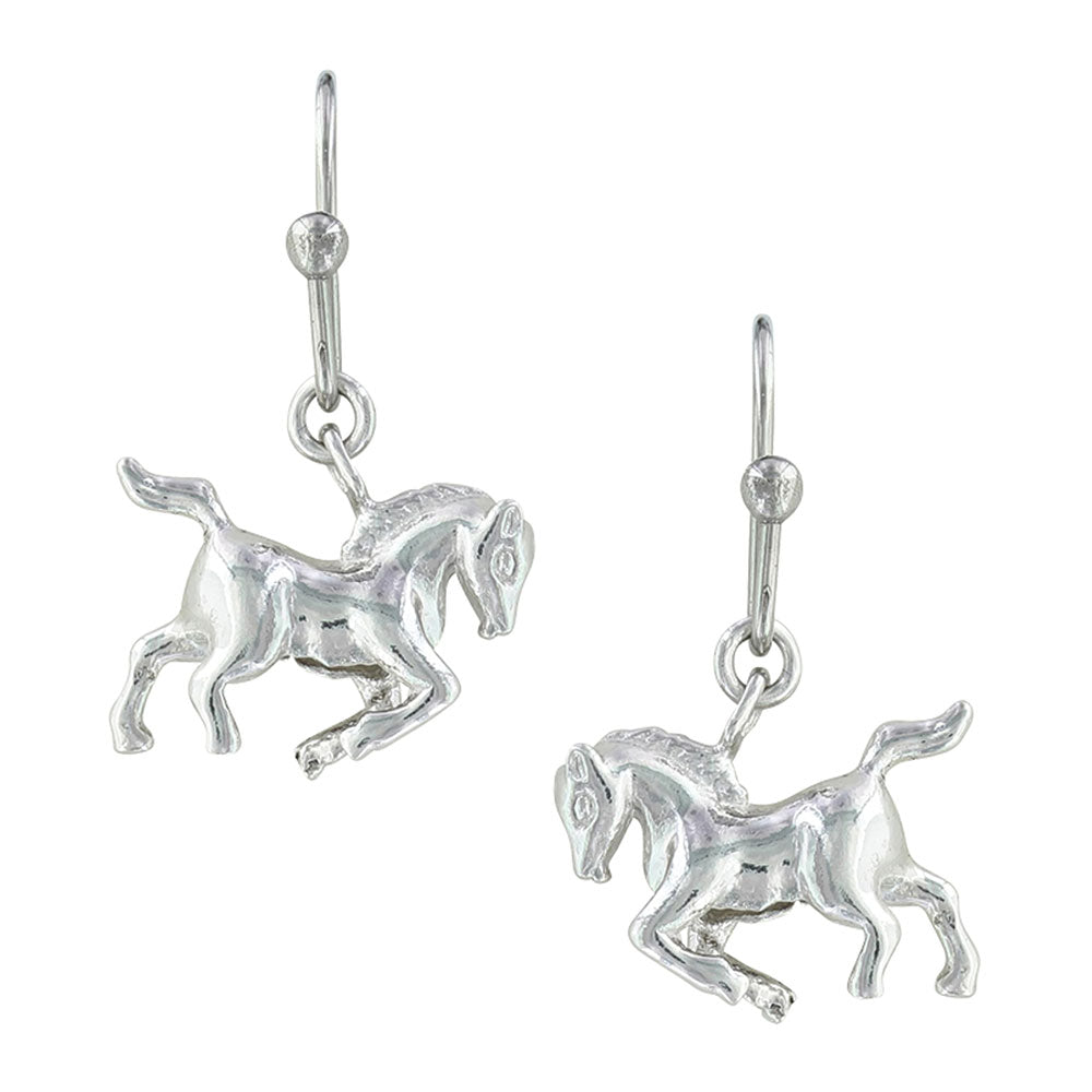 Montana Silversmiths Prancing Horse Earrings STYLE ER3381