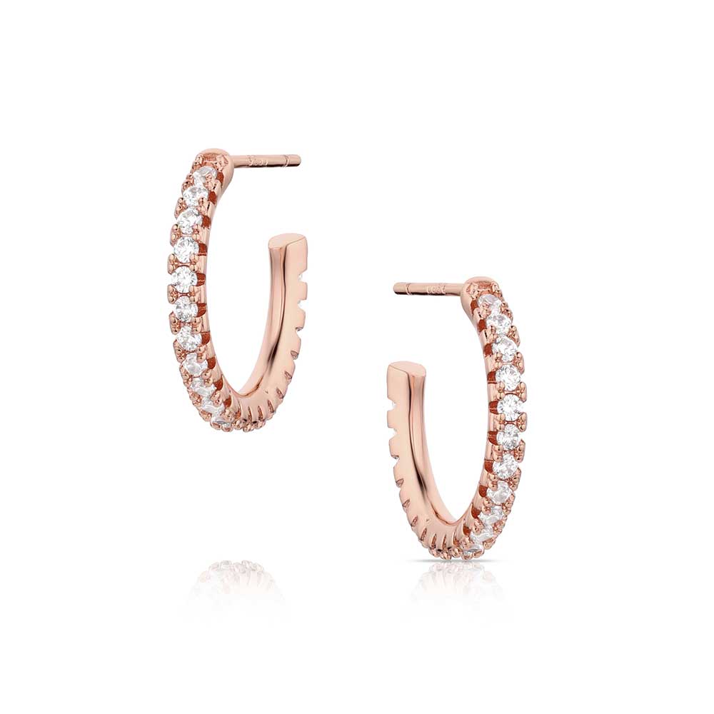 Montana Silversmiths Rosy Hoop Earrings STYLE ER6212