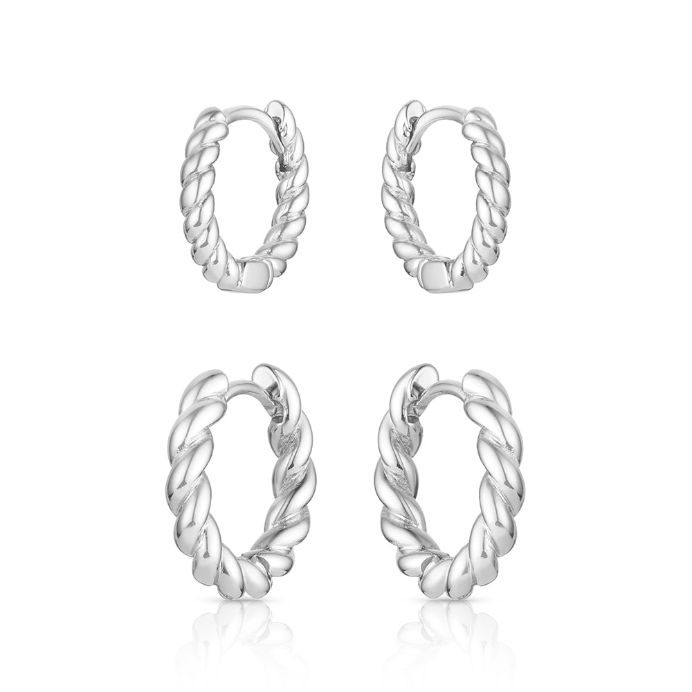 Montana Silversmiths Twisted Hoop Earring Set STYLE ER6613