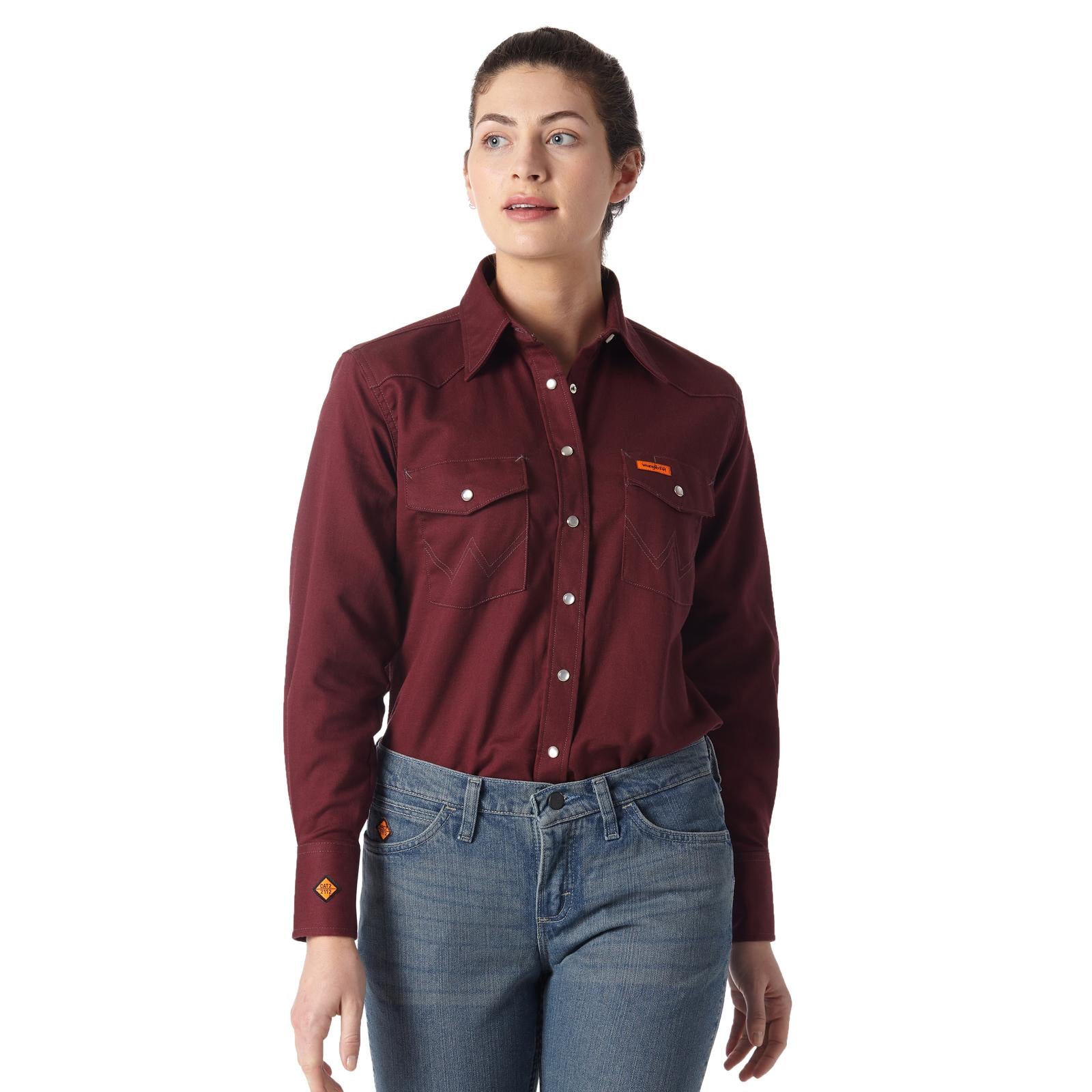 Wrangler FR Flame Resistant Women's Long Sleeve Shirt STYLE FRLW04R