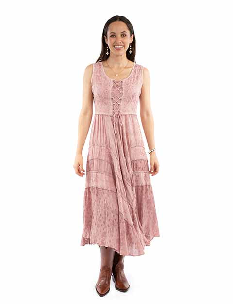 Scully Honey Creek Women's Lace Dress STYLE HC118-DPK