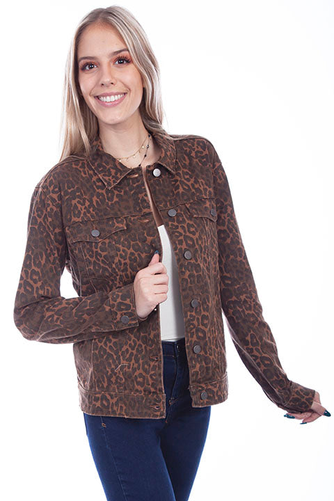 Scully Women's Leopard Print Jacket STYLE HC642