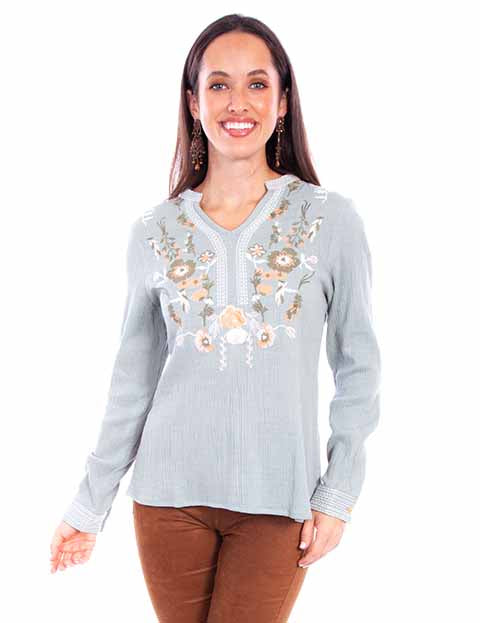 Scully Women's Blouse STYLE HC881-SAG