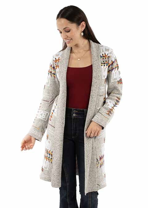 Honey Creek Women's Cardigan Duster STYLE HC972-OAT