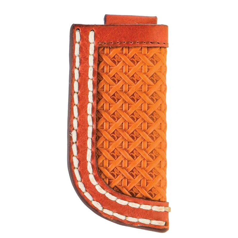 Hooey Basket Weave Knife Sheath STYLE HKS001-TNBR