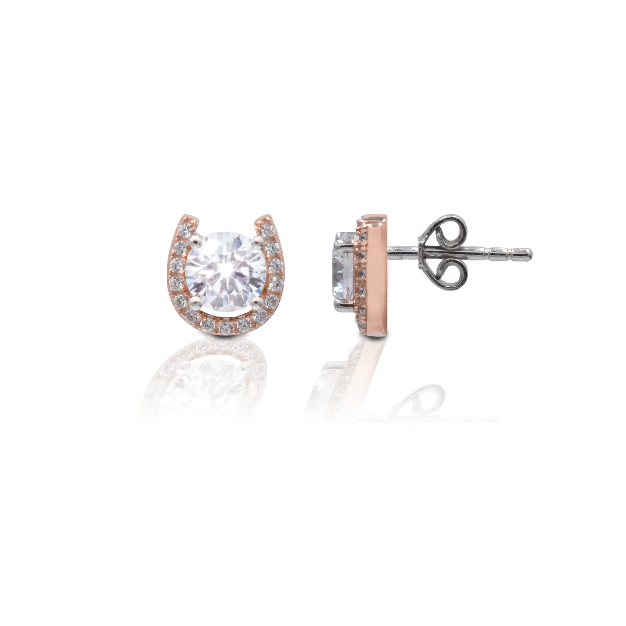 Kelly Herd Horse Shoe Stud Earrings STYLE HR004ER