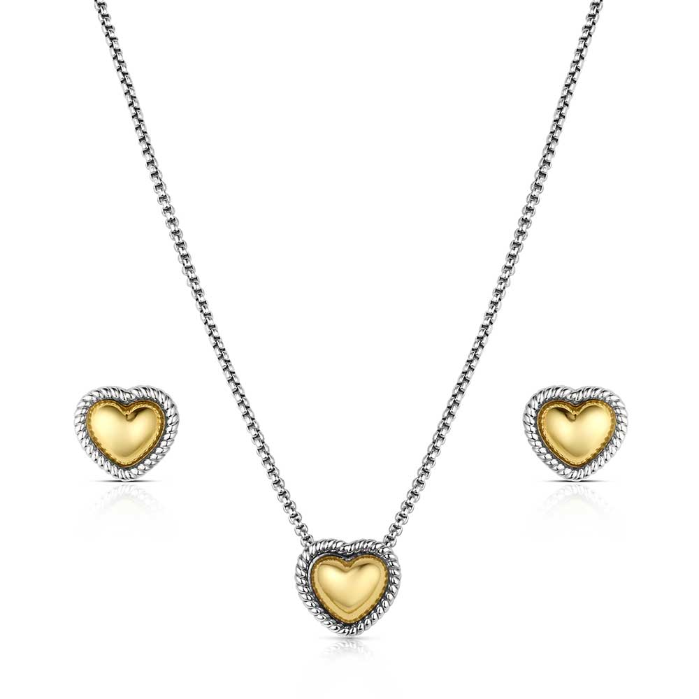 Montana Silversmiths Trio of Hearts Jewelry Set STYLE JS6473