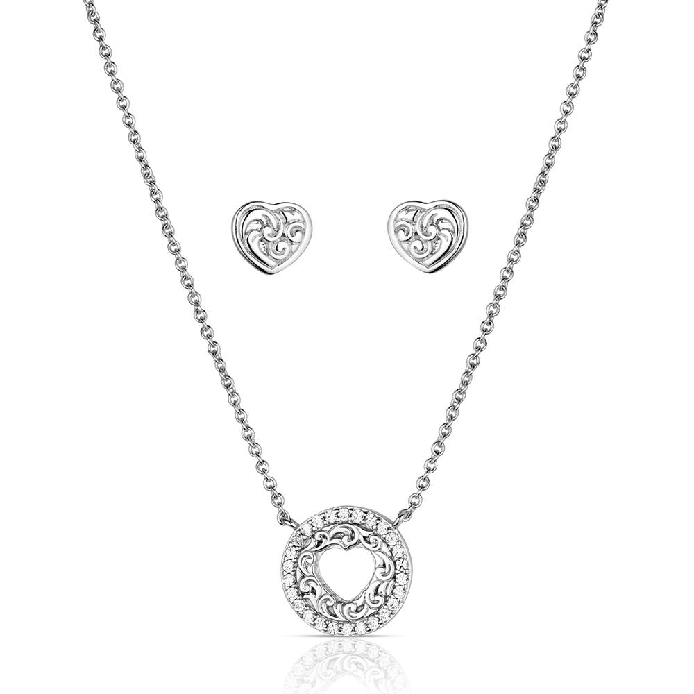Montana Silversmiths Shot Through the Heart Jewelry Set STYLE JS6620