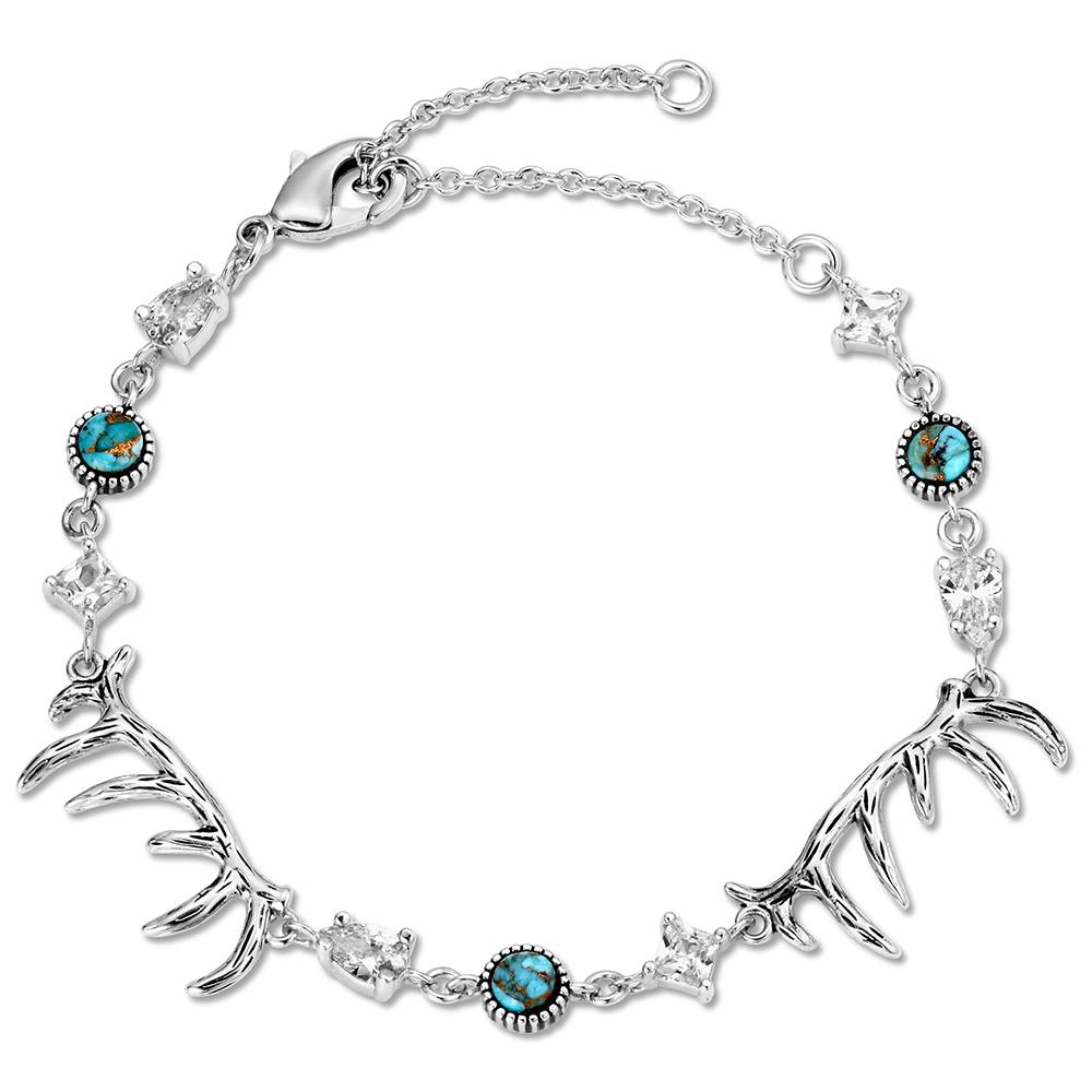 Montana Silversmiths Rocky Mountain Finds Turquoise Bracelet STYLE KTBC6591B