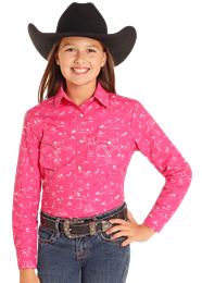 Panhandle Slim Girl's Long Sleeve Shirt STYLE LGN2S04974