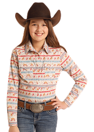 Panhandle Slim Girl's Long Sleeve Shirt STYLE LGN2S05377