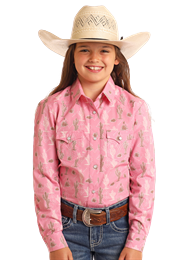 Panhandle Slim Girl's Long Sleeve Shirt STYLE LGN2S06117