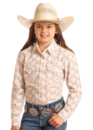 Panhandle Slim Girl's Long Sleeve Shirt STYLE LGN2S06118