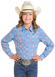 Panhandle Slim Girl's Long Sleeve Shirt STYLE LGN2S06805