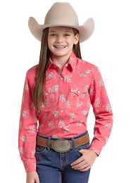 Panhandle Slim Girl's Long Sleeve Shirt STYLE LGN2S09910