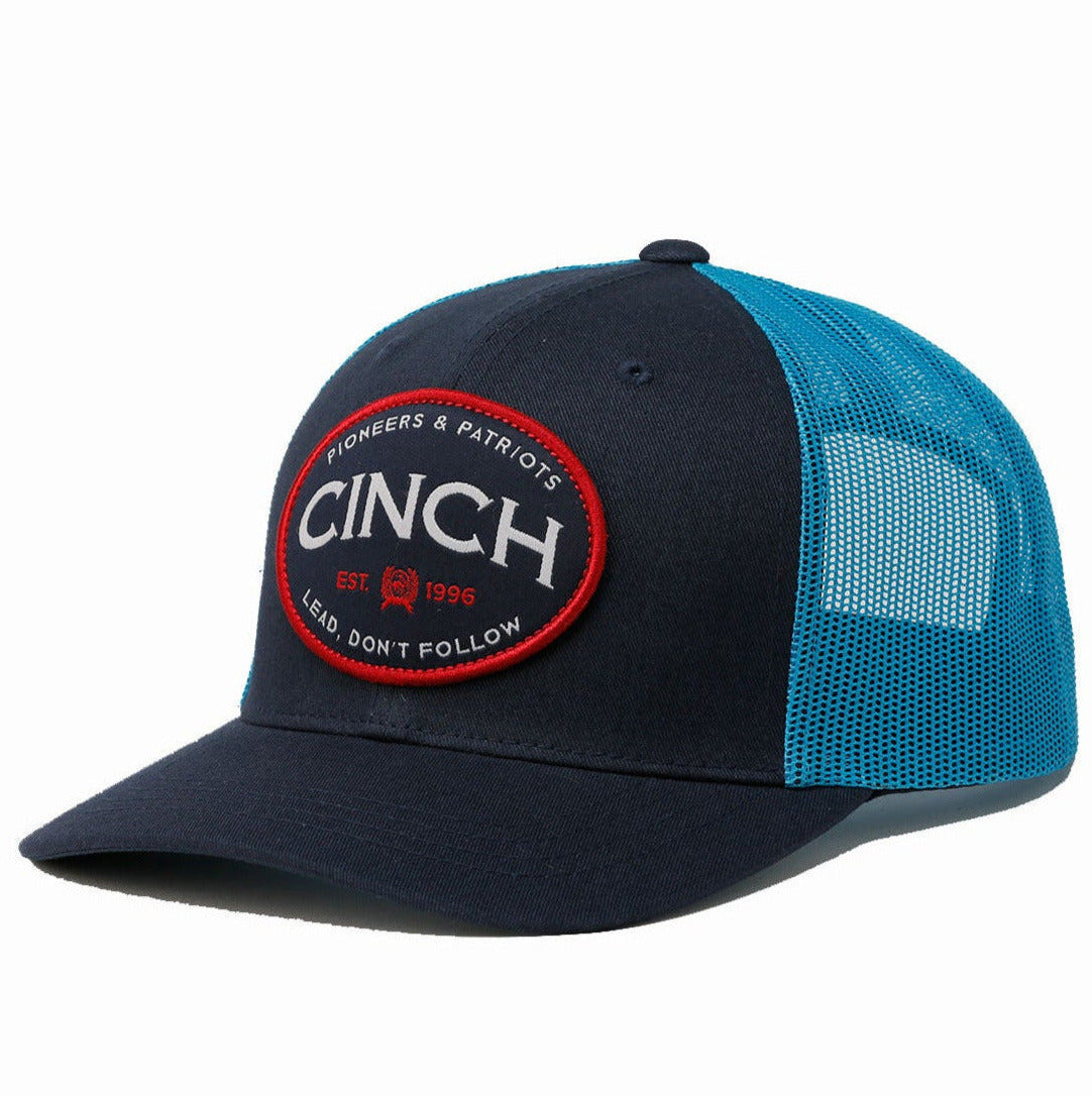 Cinch Youth Red White & Blue Trucker Hat Snapback Cap - Jackson's Western