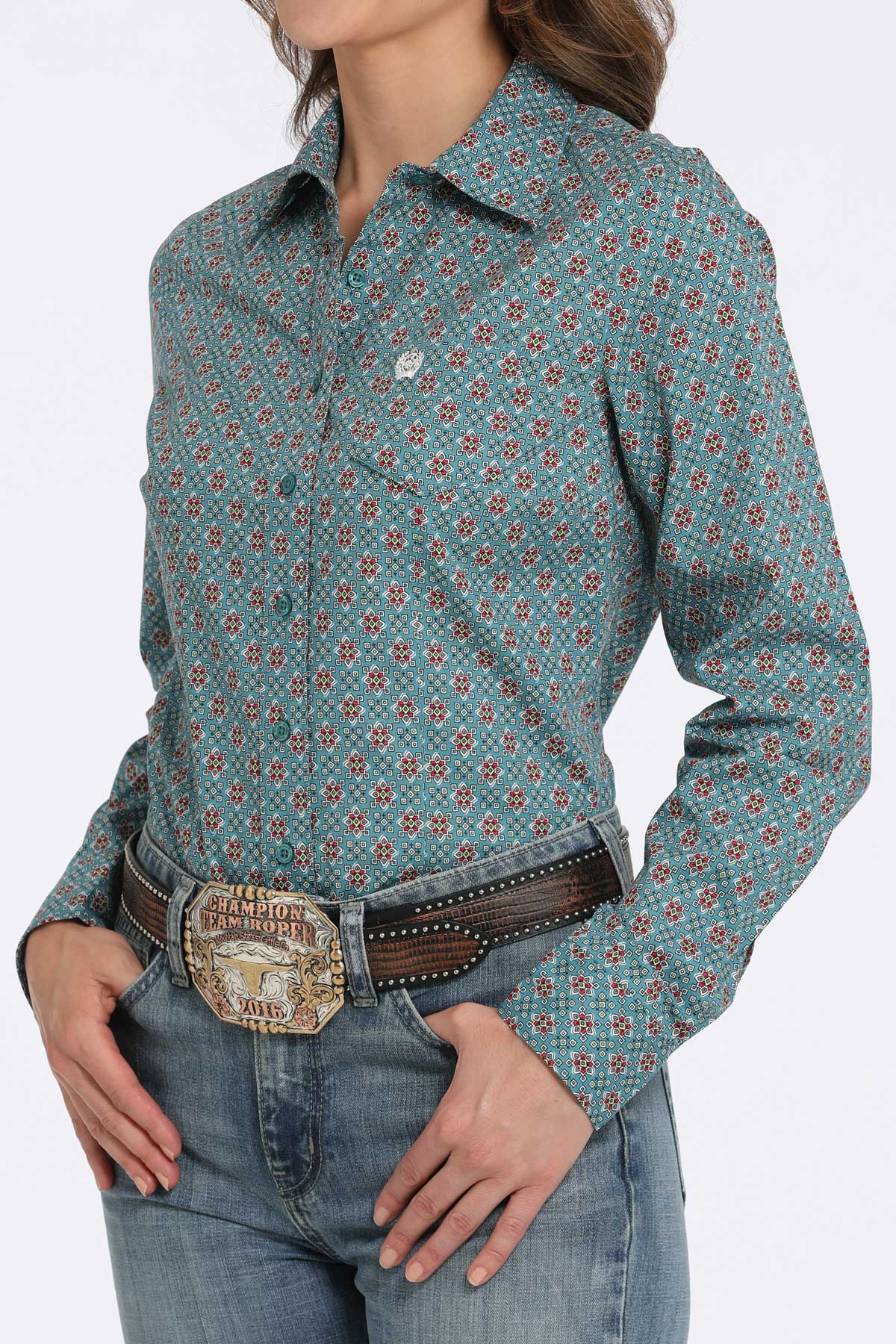 Cinch Women's Long Sleeve Shirt STYLE MSW9164243