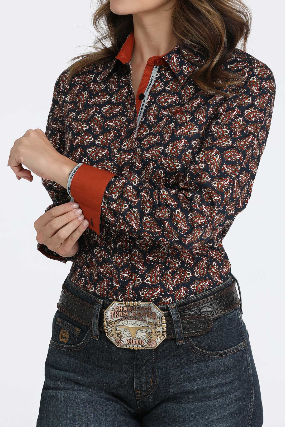 Cinch Women's Long Sleeve Shirt STYLE MSW9165074