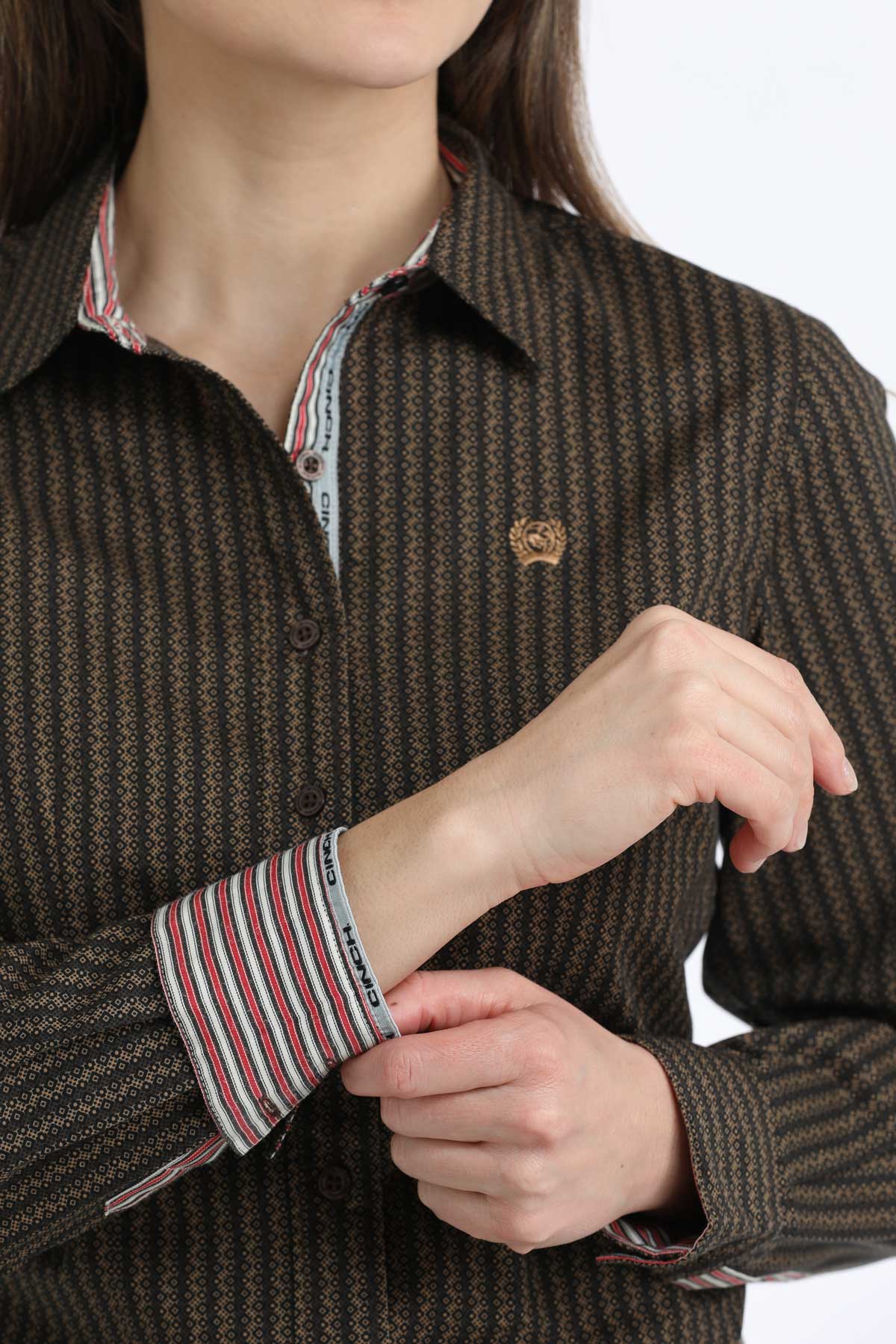 Cinch Women's Long Sleeve Shirt STYLE MSW9165078