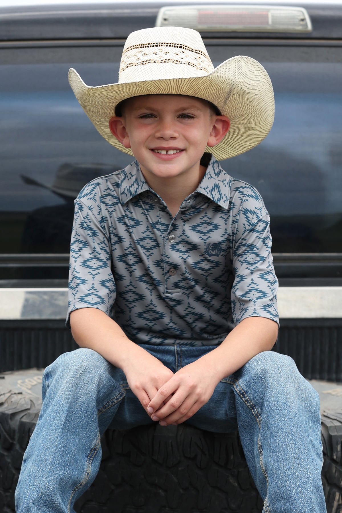 Cinch Boy's Short Sleee Polo Shirt STYLE MTK7600017